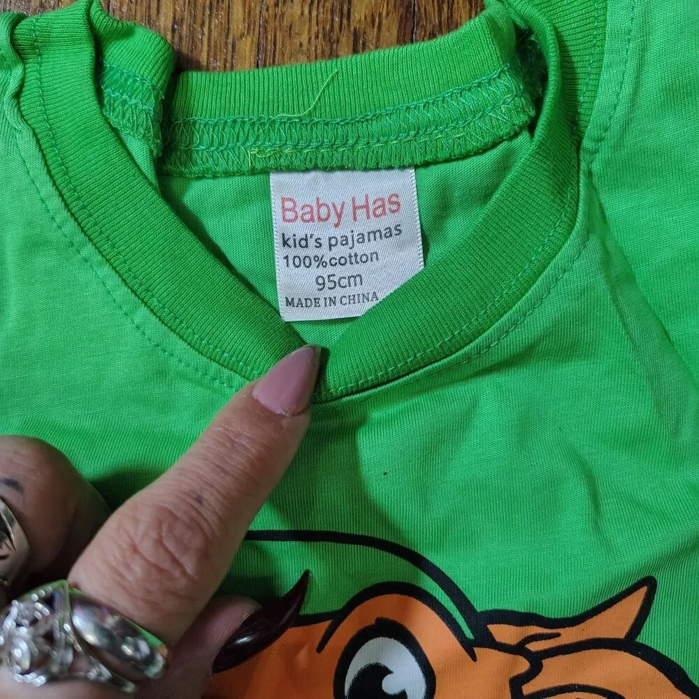 Ninja Turtles Boys 2pc Pajama Set Size 3t Nwots/T613